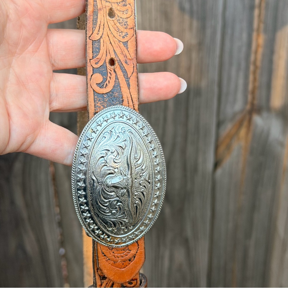 Tony Lama Youth Boy's Great American Multicolor Belt Size 30